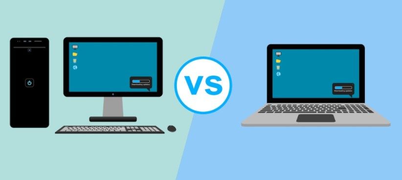 Major laptop and desktop differences