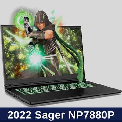 2022 Sager NP7880P Core-i7 FHD 17.3-Inch Laptop