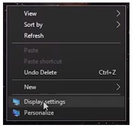 Open Display Settings on Your Laptop