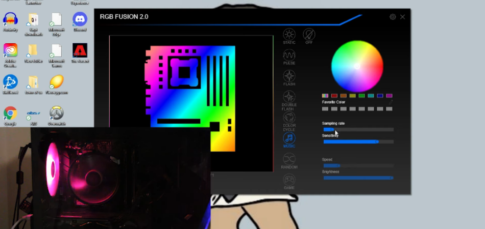 How To Change Rgb Fan Color